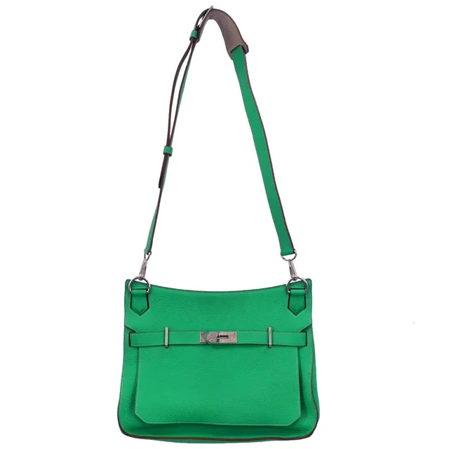 Hermès Mint Tourterelle Taurillon Clemence Jypsiere 34 Verso in Clemence leather from AMORE Vintage Tokyo