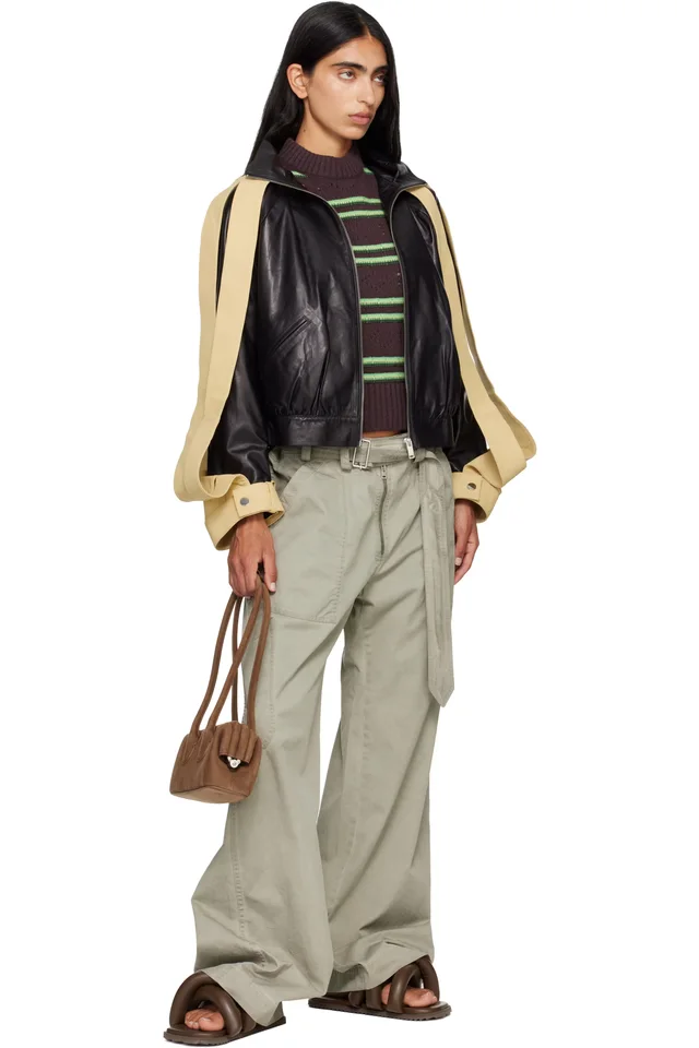 YUME YUME Brown Tyre Slides, photo 5 of 5 from SSENSE
