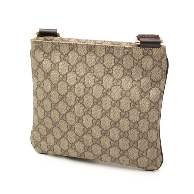 Beige Gucci GG Supreme Crossbody in Beige Coated canvas from Designer Revival, photo 2 of 2
