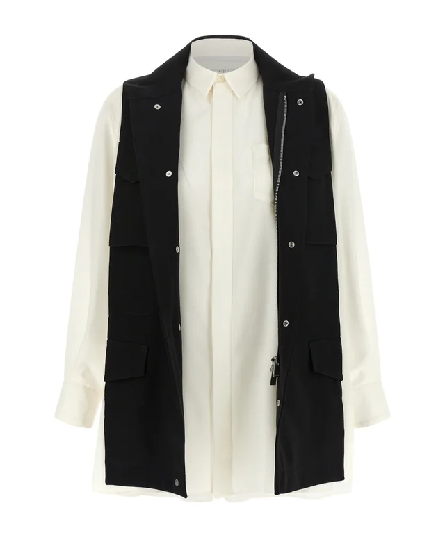 Sacai Hybrid Panel Shirt, photo 2 of 6 from SENSER