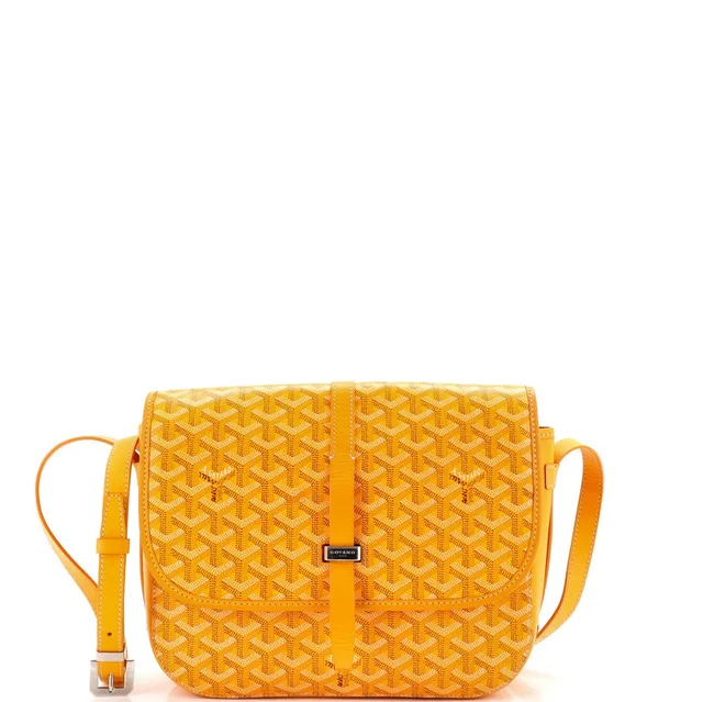 Goyard Mm Belvedere Ii Messenger Bag Coated Canvas in yellow Coated canvas from Poshmark, photo 1 of 1
