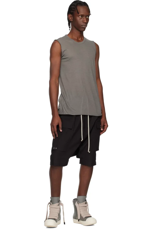 Rick Owens Gray Temple Jumbolace Sneakers, photo 5 of 5 from SSENSE