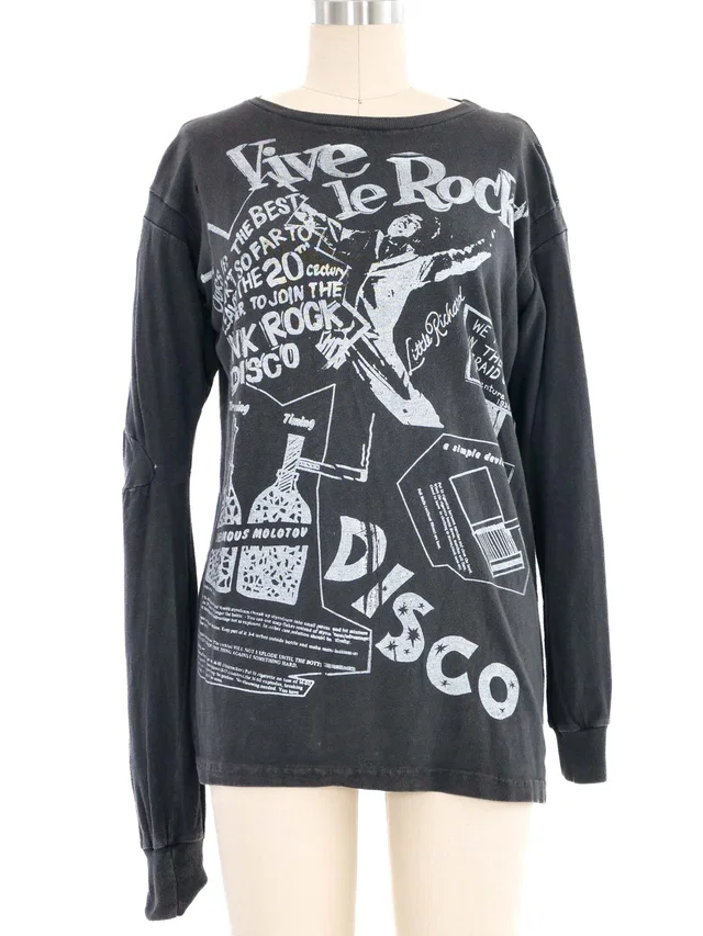 Vivienne Westwood Malcolm McLaren Seditionaries Vive Le Rock Tee from Arcade Vintage