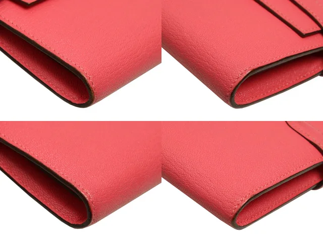 Hermès Rose Azalée Chèvre Kelly Long Wallet in Pink Goatskin from Ann's Fabulous Finds, photo 10 of 11