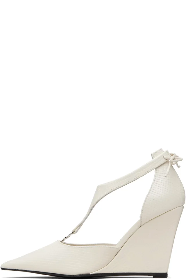 Coperni White Wedge Stiletto Heels, photo 3 of 5 from SSENSE