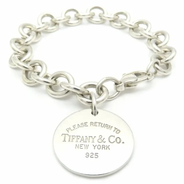 Tiffany & Co. Return To Round Tag Bracelet Sv925 295875 in Silver in silver|gray from Grailed