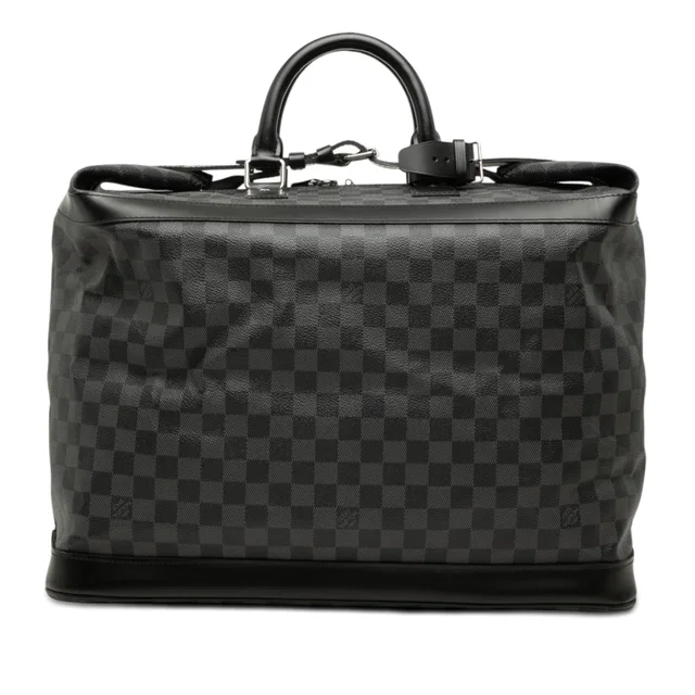 Black Louis Vuitton Damier Graphite Grimaud Travel Bag in Black Canvas from Designer Revival