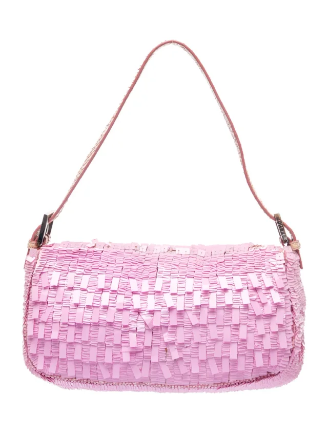 Fendi Sequins Baguette Vintage in pink Python from The RealReal, photo 4 of 6