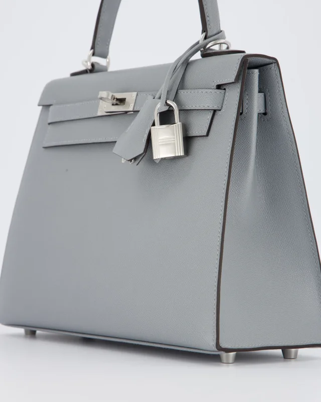 Hermès Kelly 25 Sellier Bag in Grey Leather from Sellier, photo 13 of 21