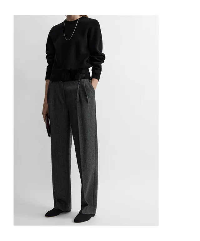 Toteme pleated herringbone-pattern trousers, photo 4 of 5 from SENSER