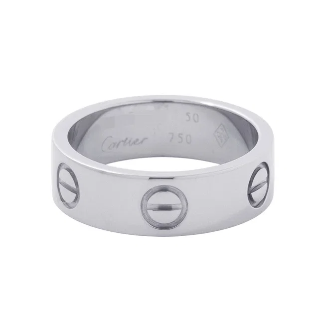 Cartier Love Ring Classic Model Size 50/#10B4084700 18K White Gold in White from GALLERY RARE