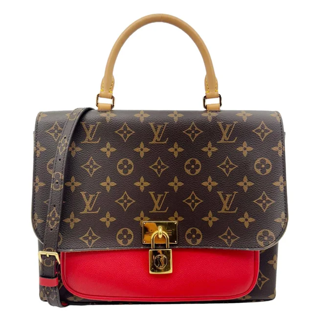 Louis Vuitton Marignan Monogram Canvas Shoulder Bag Coquelicot in Coated canvas from Dallas Designer Handbags