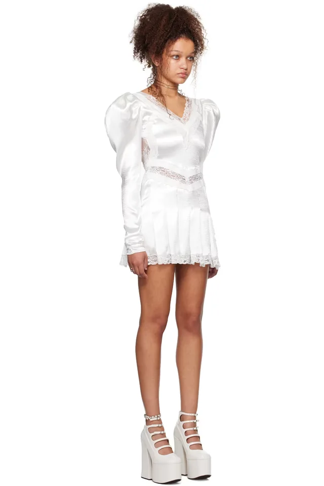 I'm Sorry by Petra Collins SSENSE Exclusive Off-White Mimi Wade Edition Wedding Minidress, photo 2 of 4 from SSENSE