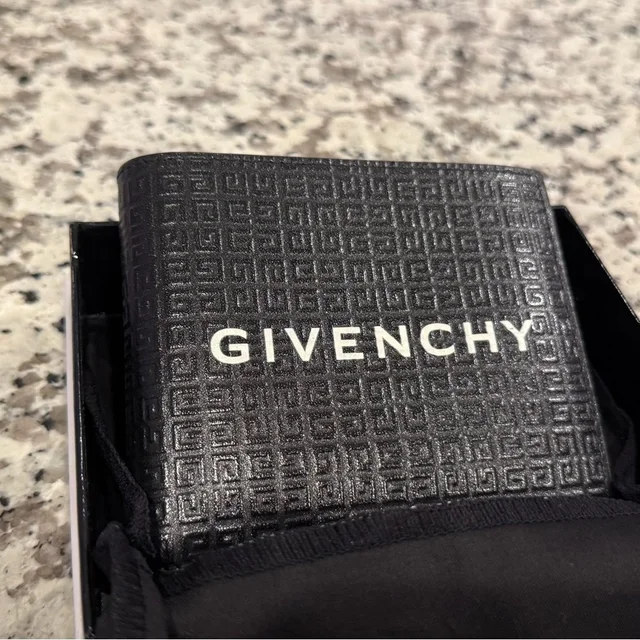 Givenchy Men's Leather Bifold Wallet in black Leather from Poshmark