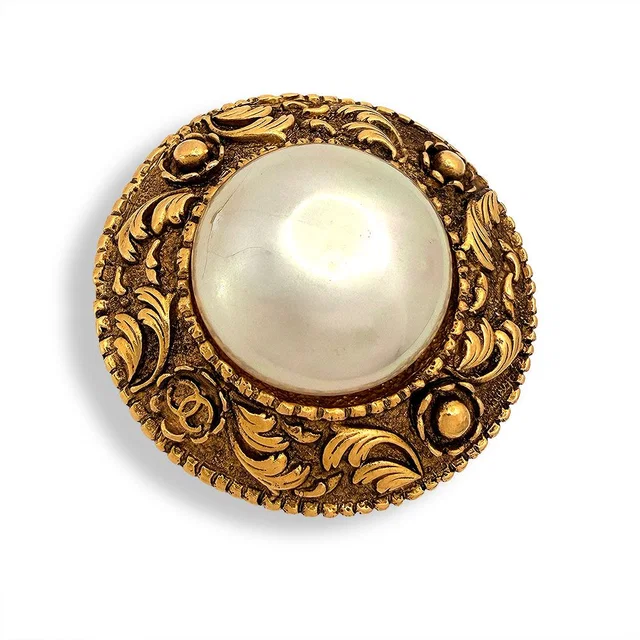 Chanel Faux Pearl Brooch from The Reluxe