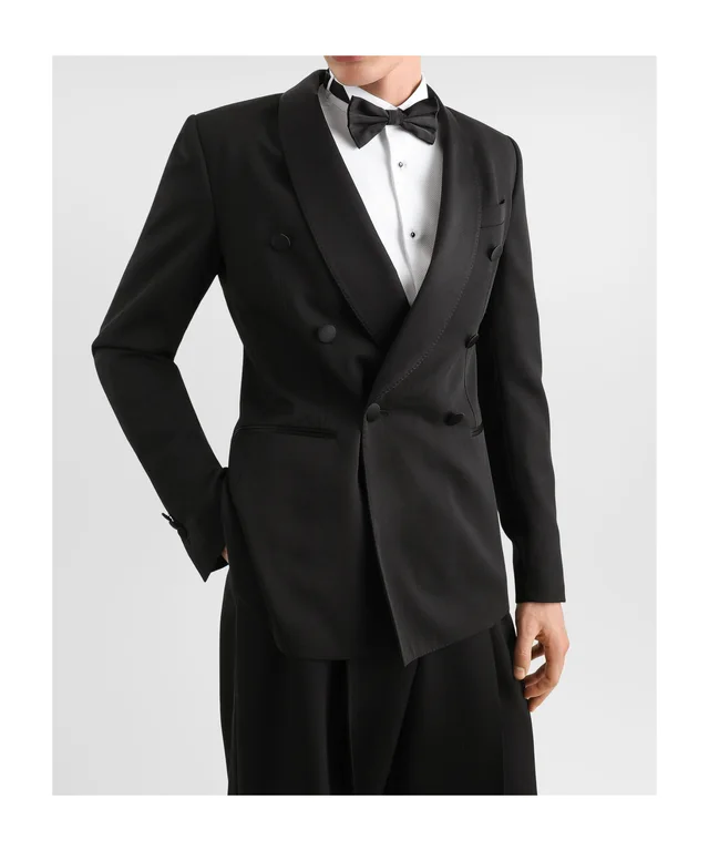 Dolce & Gabbana Double-breasted Tuxedo jacket in techno gabardine, photo 4 of 5 from SENSER