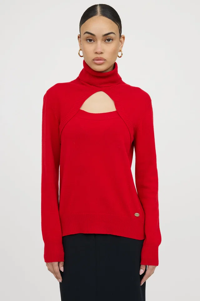 Chanel 2006 Cashmere Keyhole Turtleneck Sweater in Cashmere from VSP Consignment