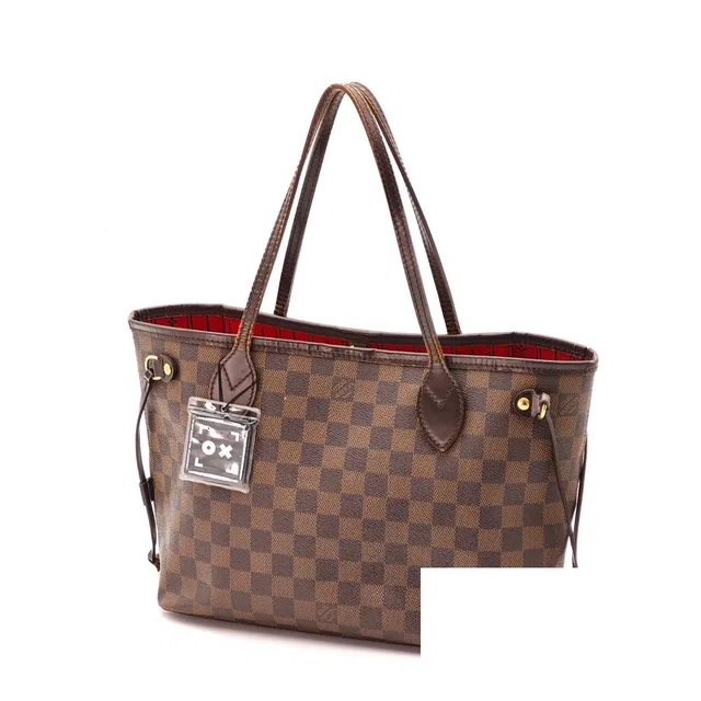 Louis Vuitton Neverfull PM Tote Bucket Bag Brown in Brown Canvas from The Reluxe