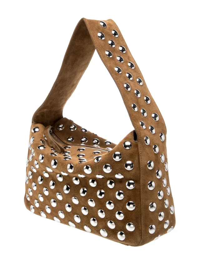 Khaite Leather Top Handle Bag in brown|red Leather from The RealReal, photo 3 of 6