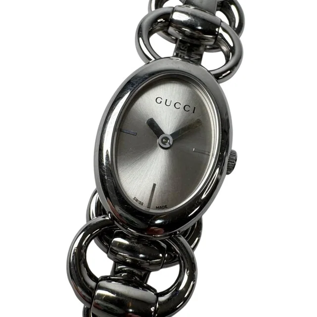 Gucci 118 Tornavoni Watch Silver Oval in Silver from The Reluxe