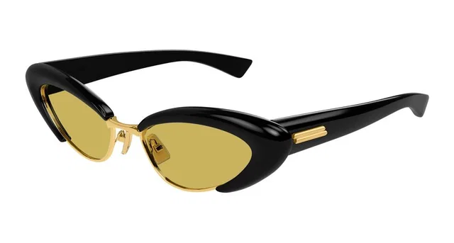 Bottega Veneta Bv1387s Sunglasses — Black Acetate in Black from HEWI