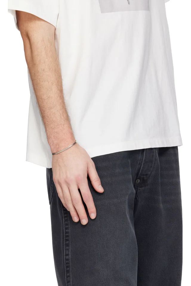 MM6 Maison Margiela Numeric Minimal Signature Cuff Bracelet, photo 3 of 3 from SSENSE
