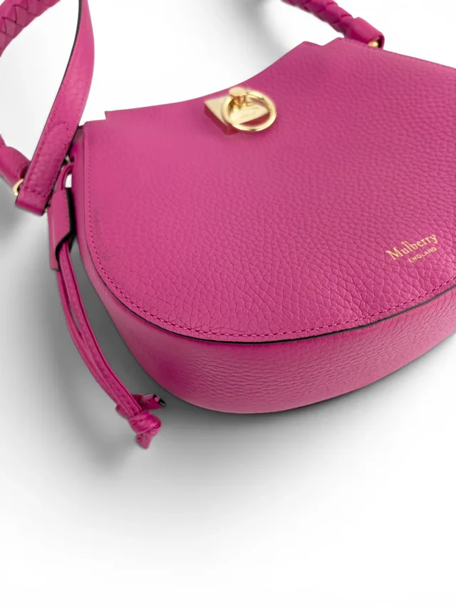 Dark Pink (“Mulberry Pink”) Mini Iris Hobo in Pink Caviar leather from Season 2 Consign, photo 8 of 9