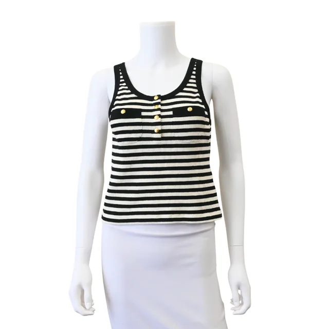 Celine Marinière Striped Tank Top from Clotheshorse Anonymous