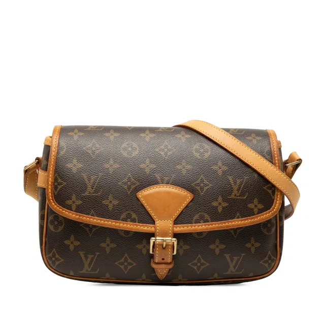 Brown Louis Vuitton Monogram Sologne Crossbody Bag in Brown Coated canvas from Designer Revival
