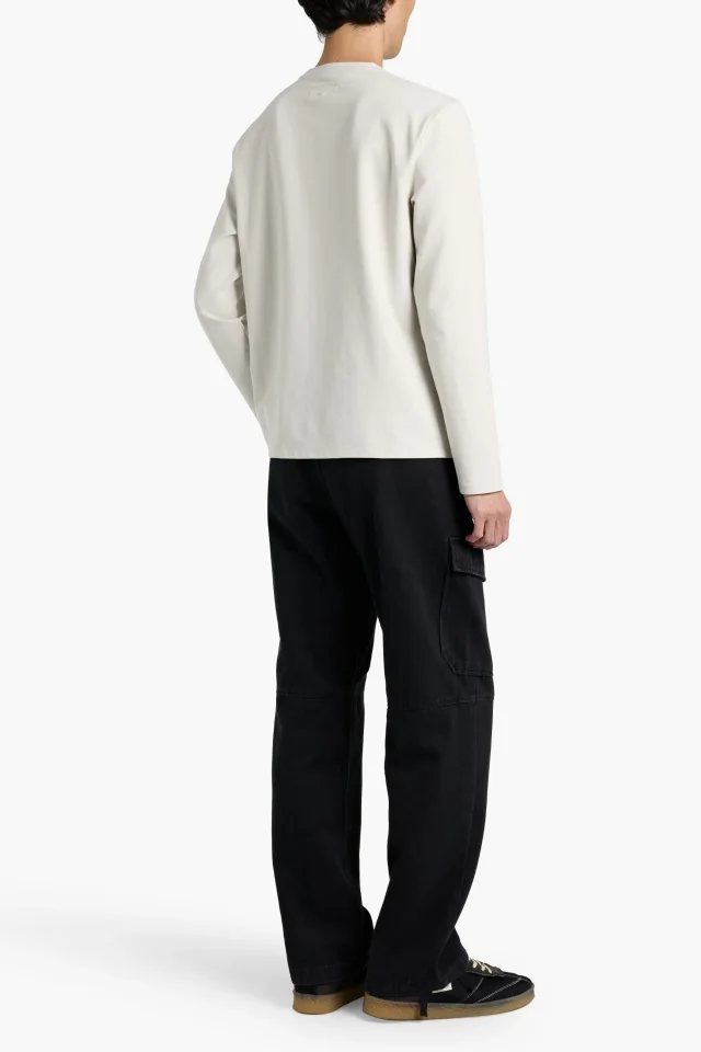 Rag & Bone Lewis Cotton-Blend Long-Sleeve T-Shirt, photo 3 of 4 from THE OUTNET