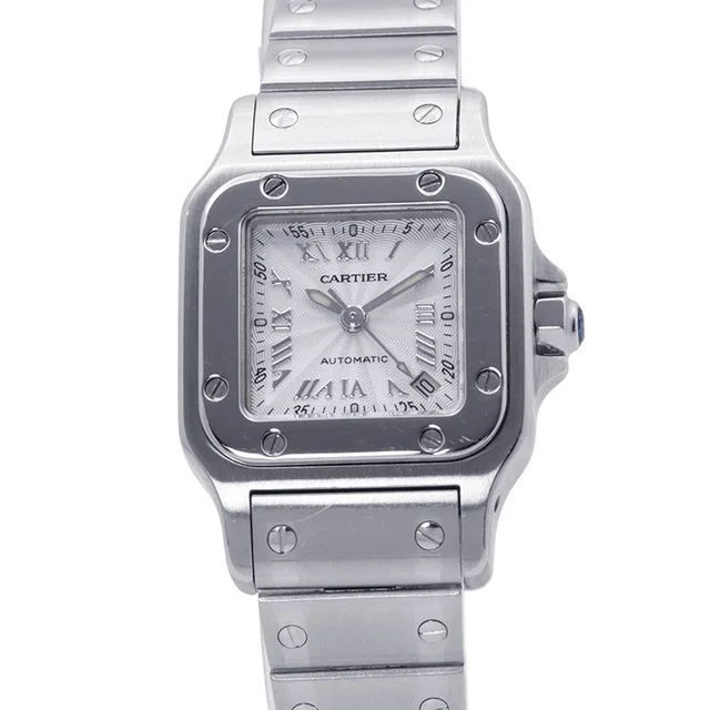 Cartier Santos Galve SM 20th Anniversary Limited Edition H35mm×W24mm Stainless Steel Silver DialW20044D6 in Silver from GALLERY RARE
