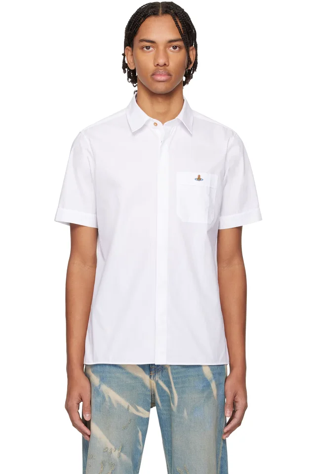 Vivienne Westwood White Classic Short Sleeve Shirt, image 1 of 1 from SSENSE