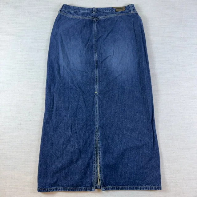 Diesel Vintage Denim Maxi Skirt Medium Wash Button Fly Long Jean Skirt Size 31 in blue Denim from Poshmark