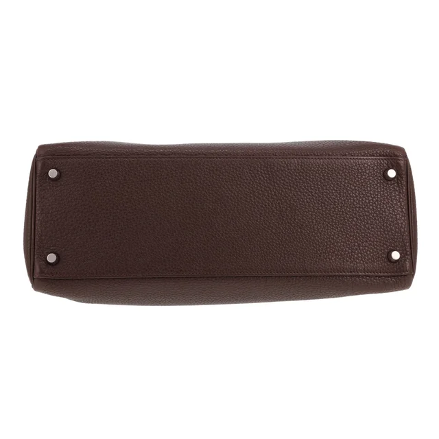 Hermès Kelly 35 cm handbag in brown Togo leather in Brown Togo leather from Collector Square, photo 3 of 3