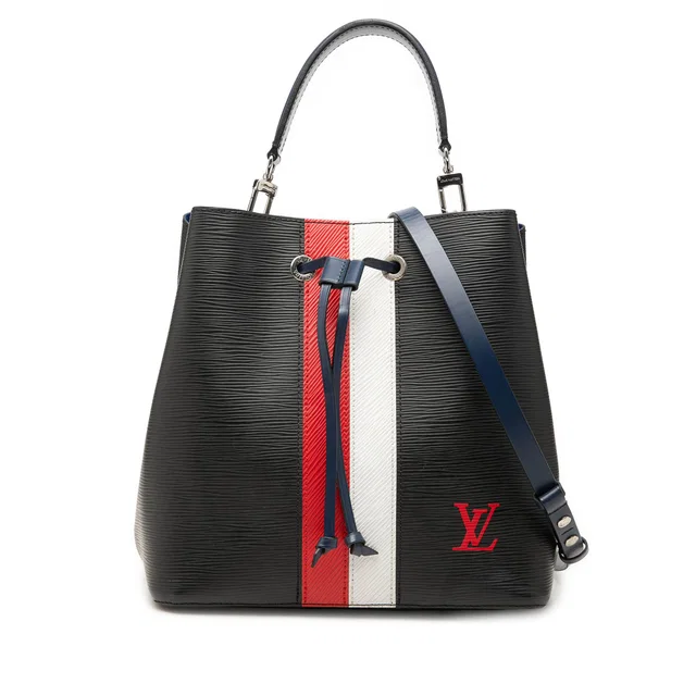 Black Louis Vuitton Epi NeoNoe MM Bucket Bag in Black Leather from Designer Revival