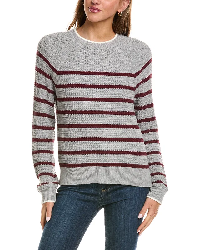 525 America Crewneck Textured Stripe Pullover, image 1 of 1 from Rue La La