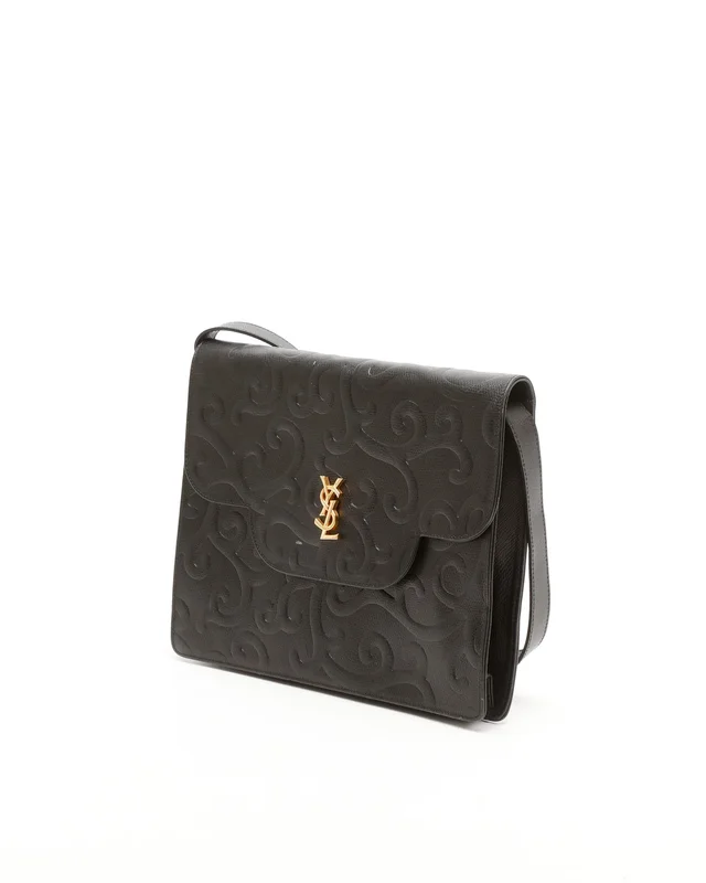 Saint Laurent Vintage Arabesque Bag in Leather from A Retro Tale, photo 2 of 9