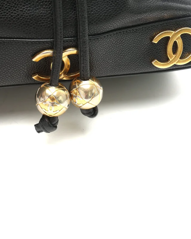 Chanel CC Caviar Bucket Bag in Caviar leather from A Retro Tale, photo 7 of 12