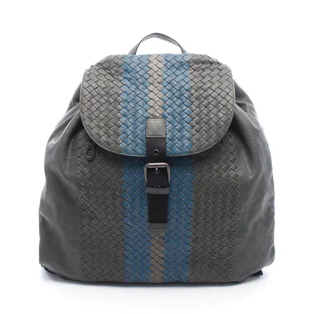 Bottega Veneta Intrecciato Leather Backpack in Woven leather from LuxUness