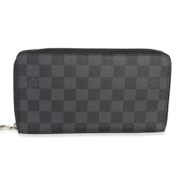 Louis Vuitton Damier Graphite Canvas Zippy Organzier Wallet in Grey Canvas from myGemma