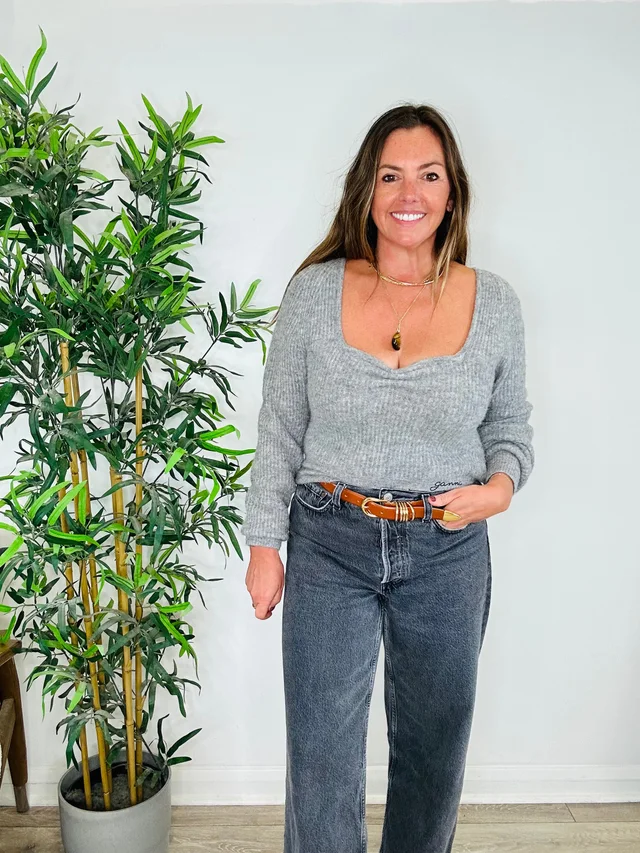 GANNI Rib Knit Jumper - Size S in Wool from Edit Second Hand