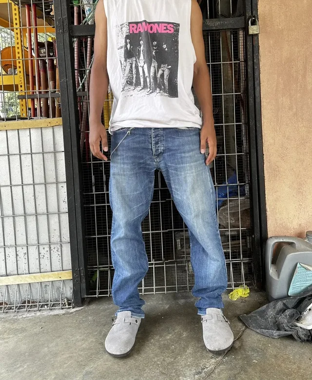 Acne Studios Straight Cut Blue Denim, Men's (Size 33) in blue Denim from Grailed