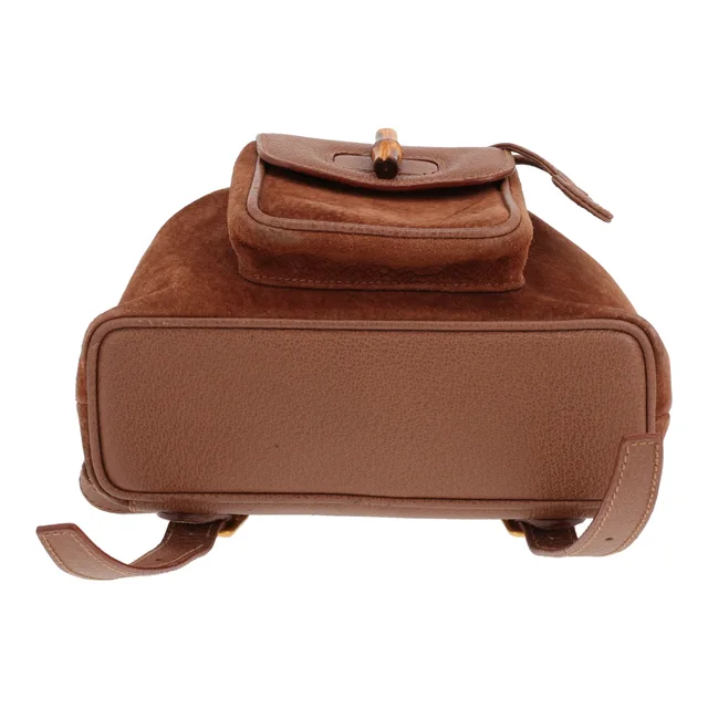Gucci rucksack in brown suede and brown leather in Brown Suede from Collector Square, photo 3 of 3