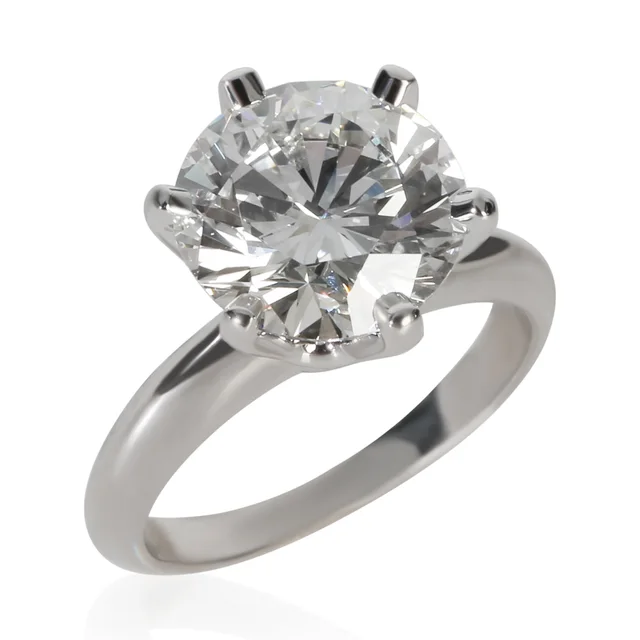 Tiffany & Co. 3.56 Ct Round Brilliant Diamond Engagement Ring 950 from HEWI, photo 2 of 2