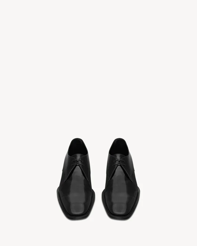 Saint Laurent CONNOR derbies in glazed leather, photo 3 of 3 from SENSER