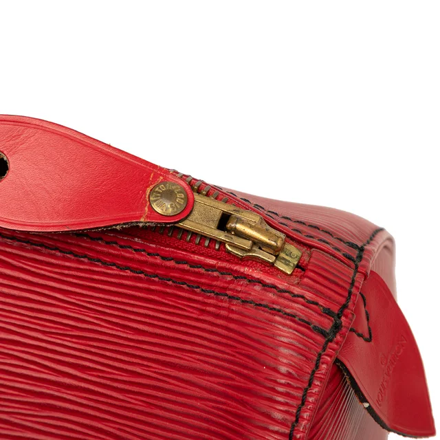 Red Louis Vuitton Epi Speedy 35 Boston Bag in Red Leather from Designer Revival, photo 2 of 2