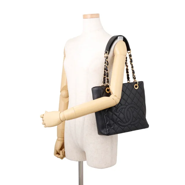 Chanel Matelasse PST Chain Tote BlackA50994 Caviar Leather in Caviar leather from GALLERY RARE, photo 4 of 14