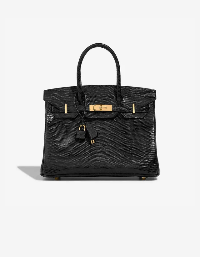 Hermès Birkin 30 Varanus Niloticus Lizard Black from SACLÀB