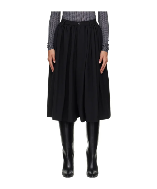 Mm6 Maison Margiela Gathered Wide Leg Shorts, photo 5 of 8 from SENSER