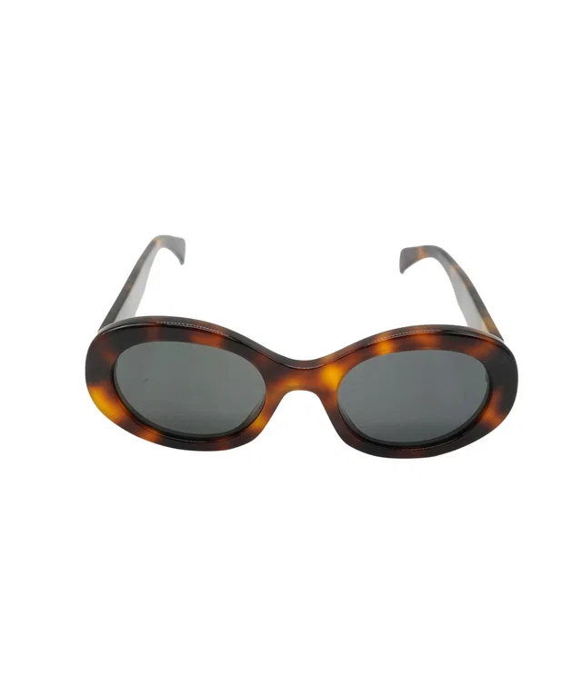Celine Triomphe Tortoiseshell Sunglasses in Leather from Luxury Promise